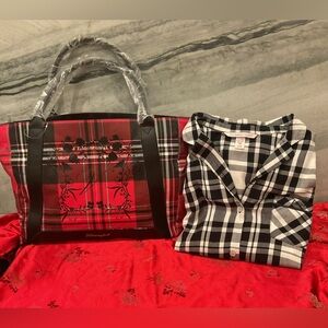 BUNDLE Victoria's Secret Tote & PJ Shirt